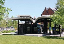 Fiberglass and Concrete Create Complex Curves