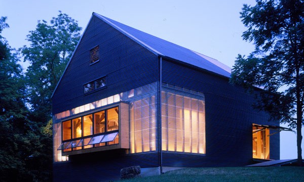 Copper and Fiberglass Barn