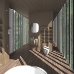 Rendering of FRP House designed by Atelier FCJZ, Bejing