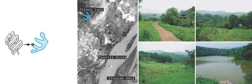 site for FRP House, designed by Atelier FCJZ, Bejing