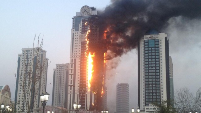 Grozny City Fire Update